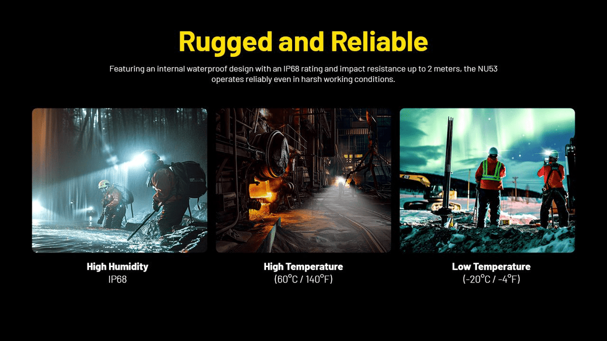 Nitecore | NU53 | Hoofdlamp Oplaadbaar | 1800 Lumen | Trail.nl