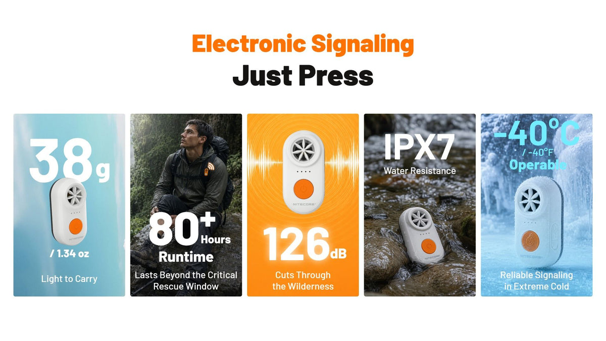 Nitecore NWE10 Elektronische Fluit | Trail.nl