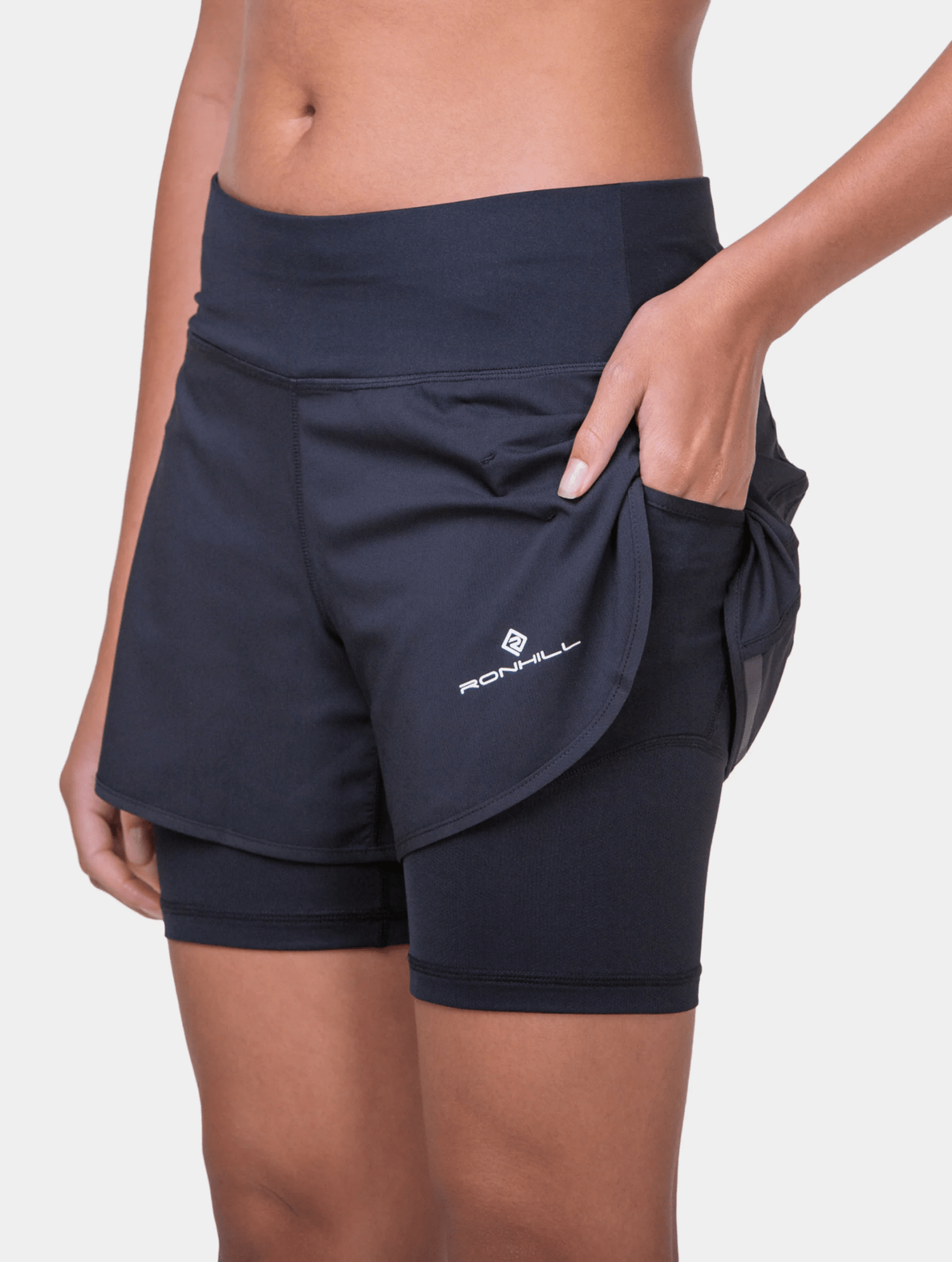 Ronhill | Tech 4.5" Twin Short | Dames | Trail.nl