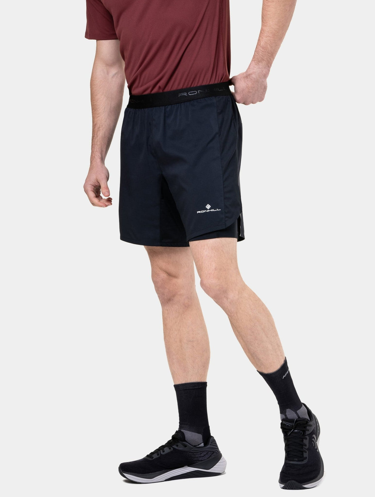 Ronhill | Tech 7" Twin Short | Heren | Trail.nl