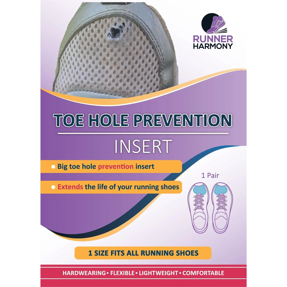 Runner Harmony | Toe Hole Prevention Insert - Trail.nl