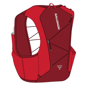 Salomon | Active Skin 4 | Hardlooprugzak | Unisex - Trail.nl