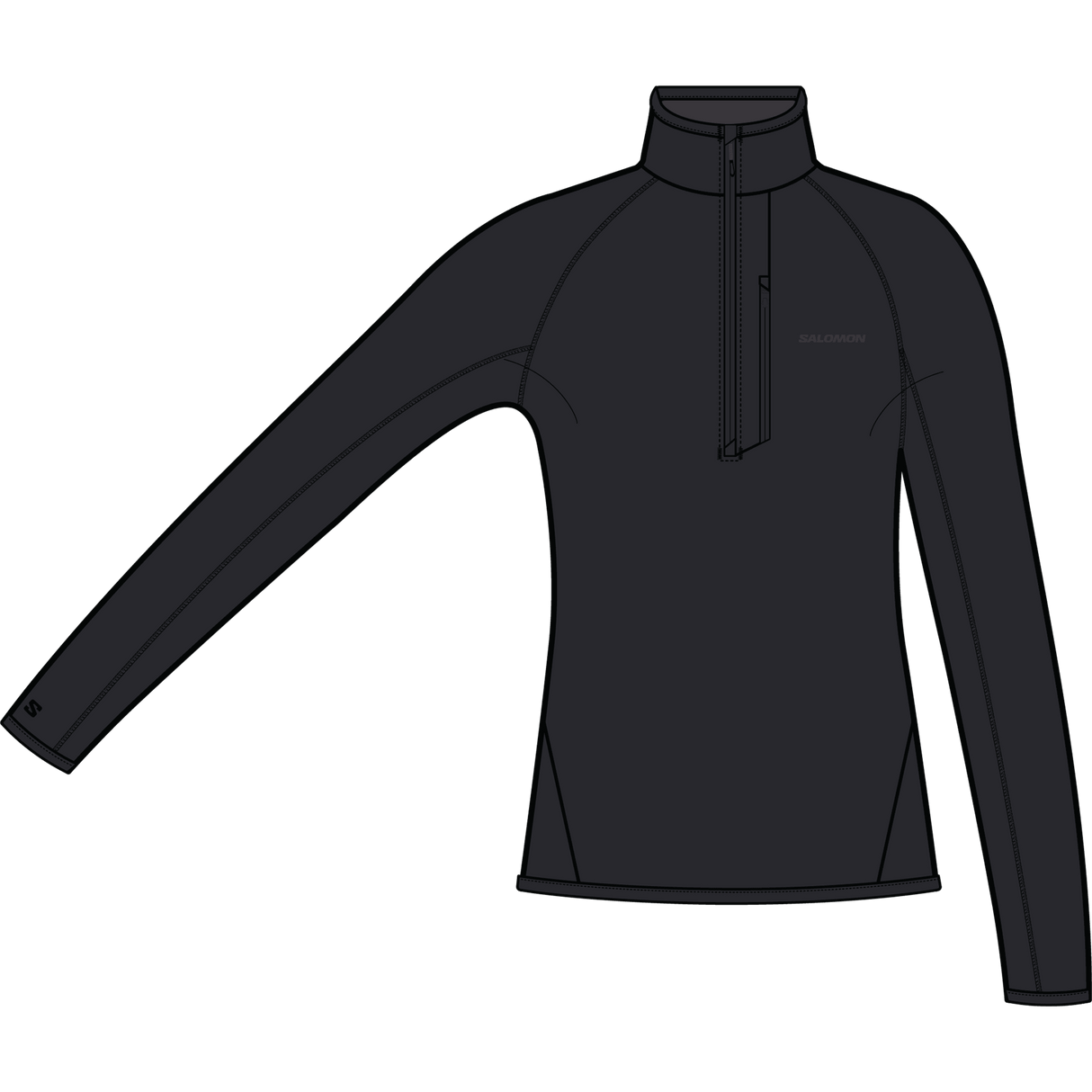 Salomon Essential Lightwarm Half Zip Dames | Trail.nl