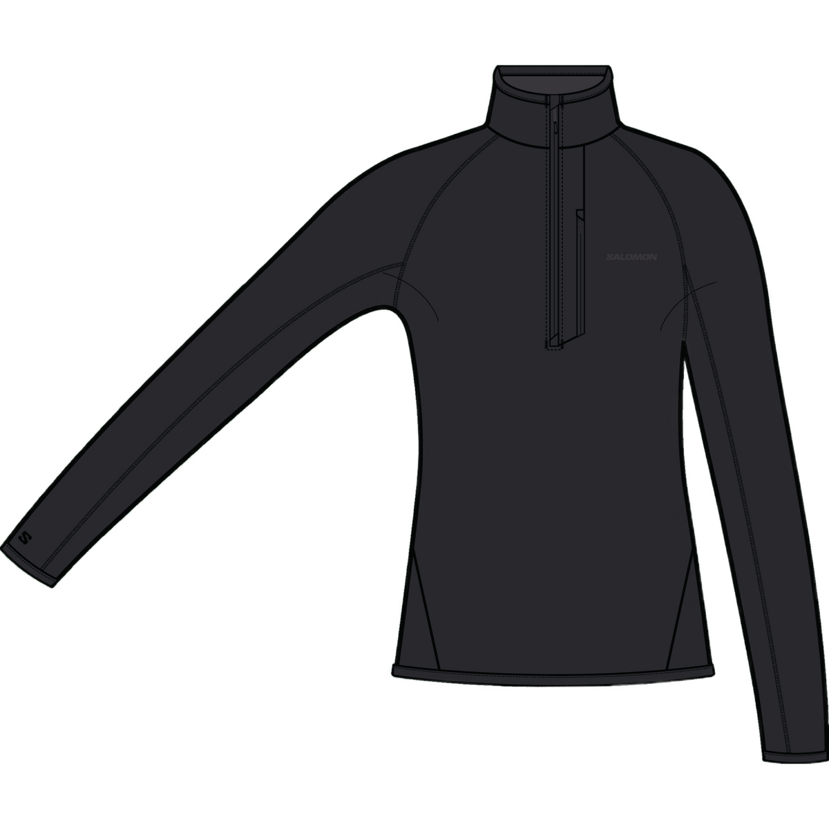 Salomon Essential Lightwarm Half Zip Dames | Trail.nl