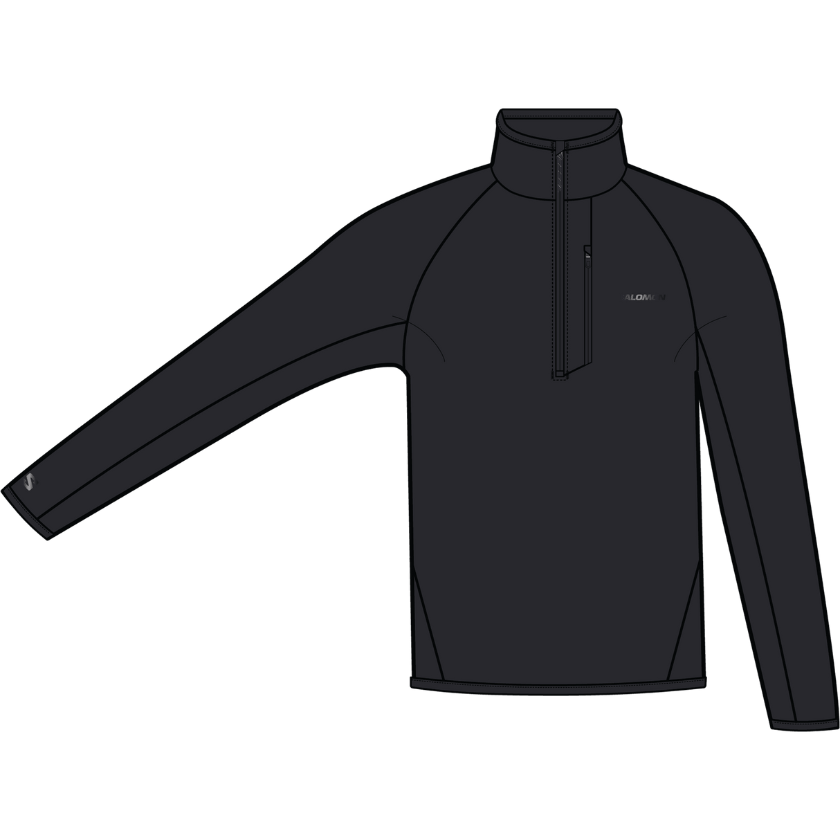 Salomon Essential Lightwarm Half Zip Heren | Trail.nl