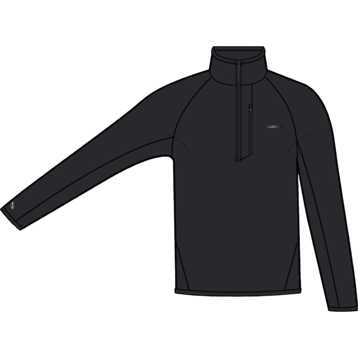Salomon Essential Lightwarm Half Zip Heren | Trail.nl