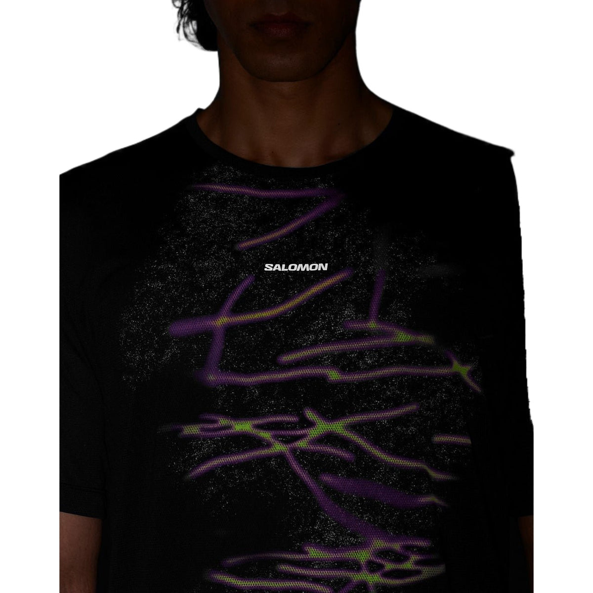Salomon Shakeout Core Tee GFX Heren | Trail.nl