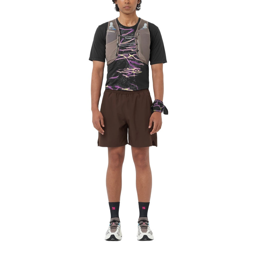 Salomon Shakeout Core Tee GFX Heren | Trail.nl