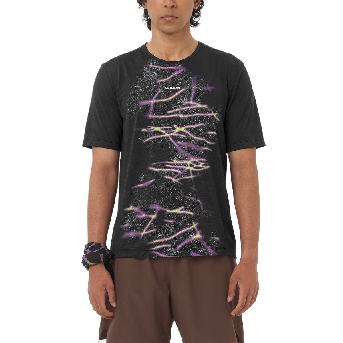 Salomon Shakeout Core Tee GFX Heren | Trail.nl