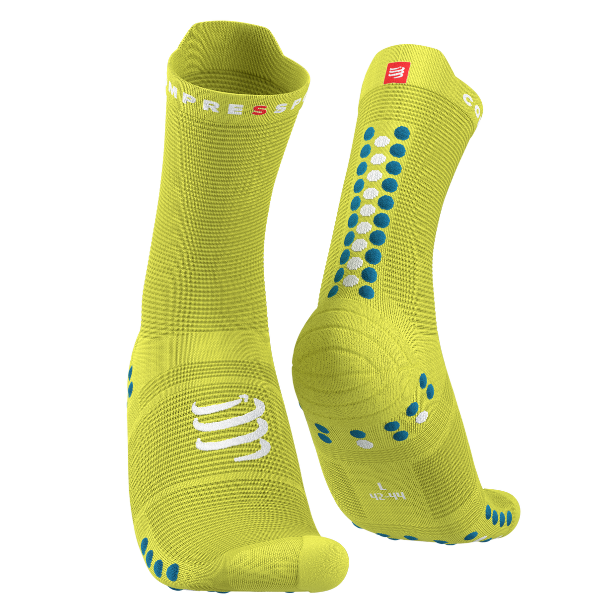 Compressport | Pro Racing Socks Run V4.0 High | Hardloopsokken | Trail.nl
