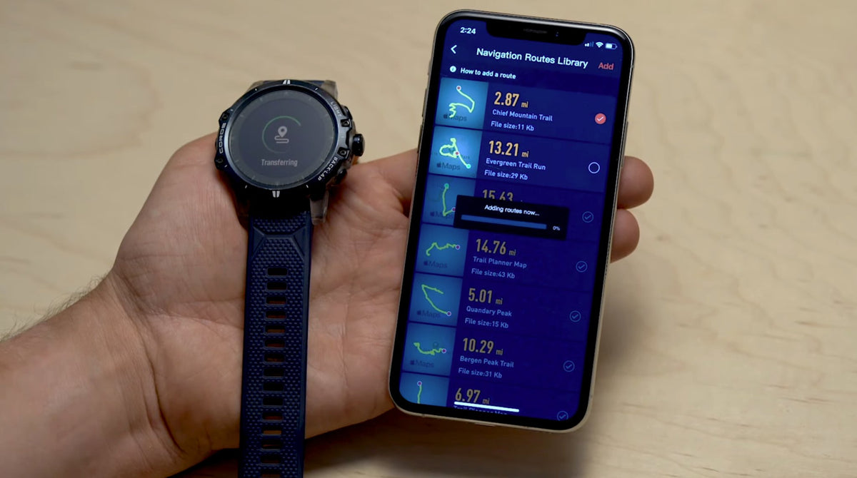 Put GPX Route on your Coros sports watch | Trail.nl