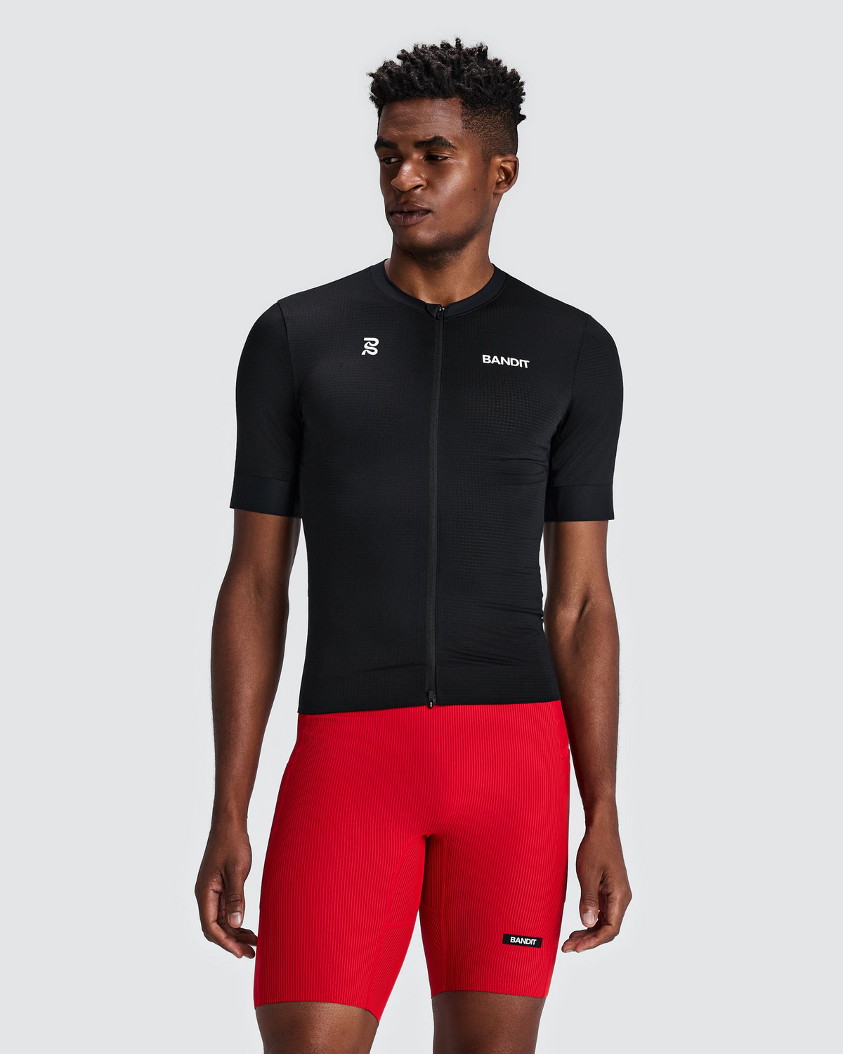 Bandit Geomesh 2-Way Zip Run Top Heren