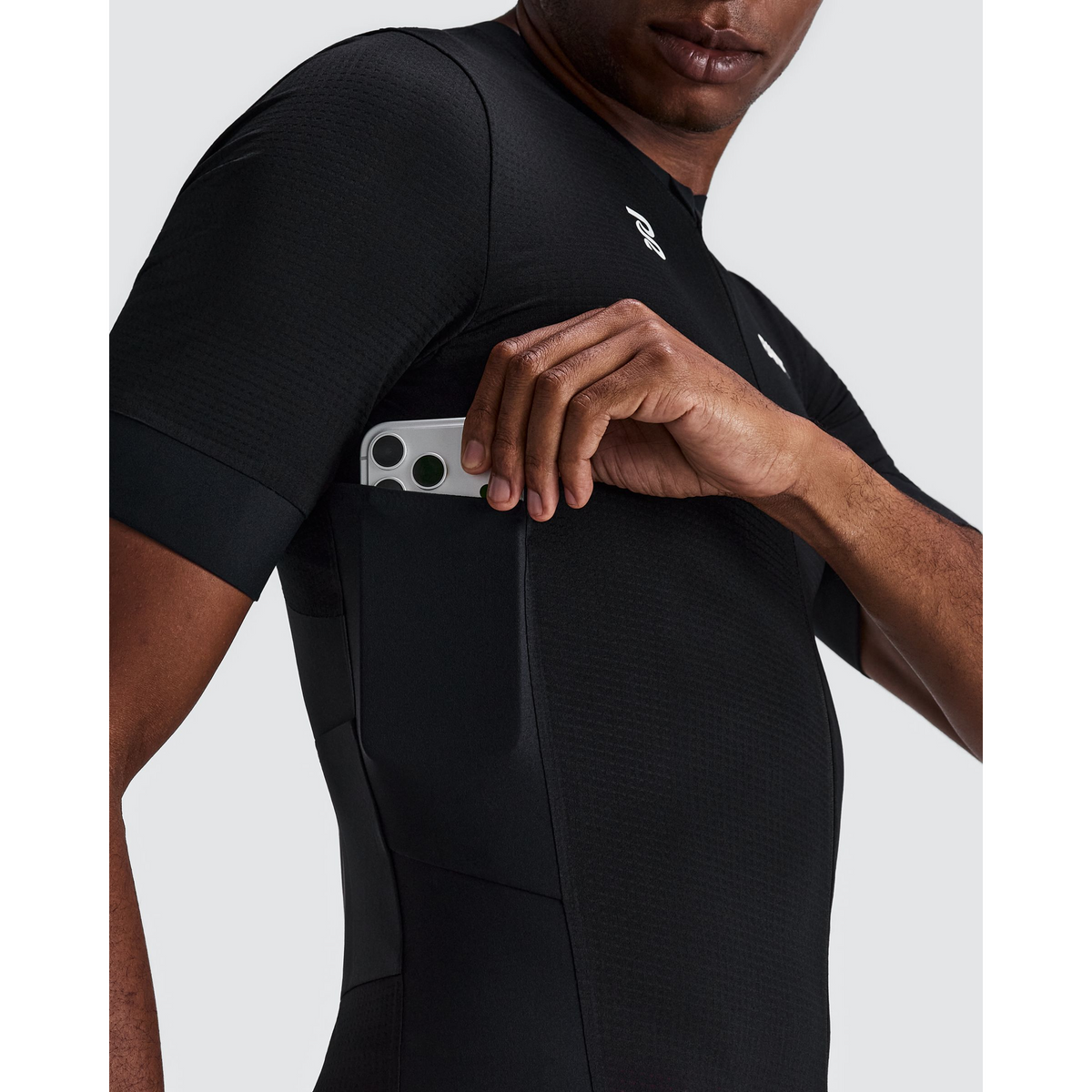 Bandit Geomesh 2-Way Zip Run Top Heren