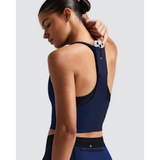 Bandit Striped Cadence Zip Front T-Back Race Crop Dames