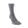 Injinji Everyday Crew Lightweight in grijs – zijaanzicht van de teensok