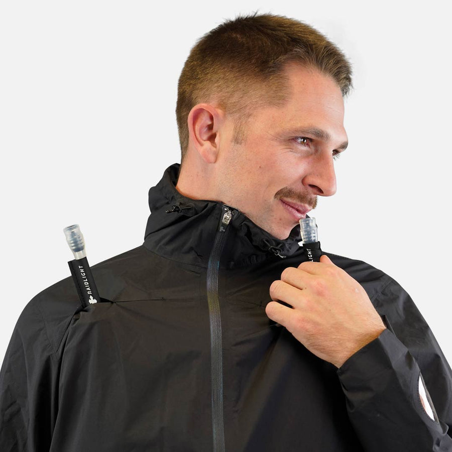Raidlight Top Extreme Ultra MP+ Heren in zwart – flask met rietje via de borstopening