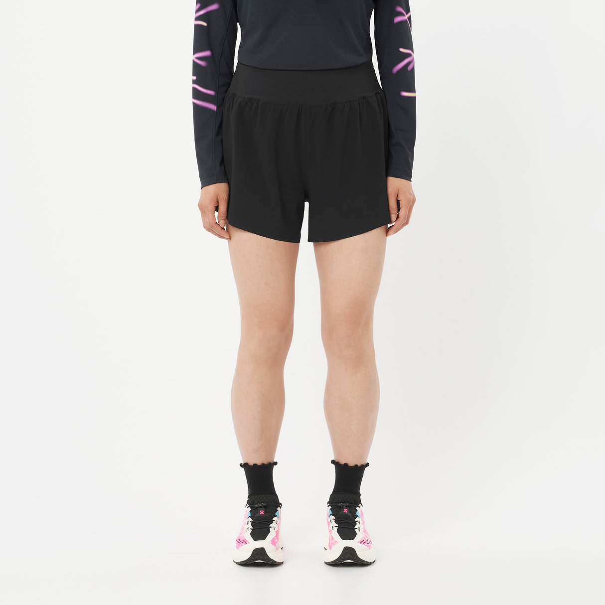 Salomon Sense Aero Stow 4" Shorts Dames
