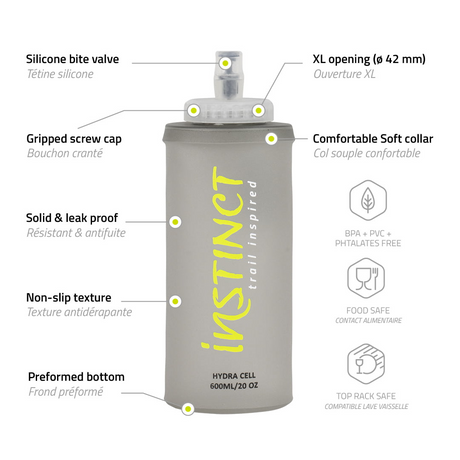 Instinct | Hydracell 600 | Soft Flask | 600 ML | Trail.nl