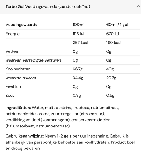 Amacx Turbo Gel 1:08 (40g Carbs) | Trail.nl