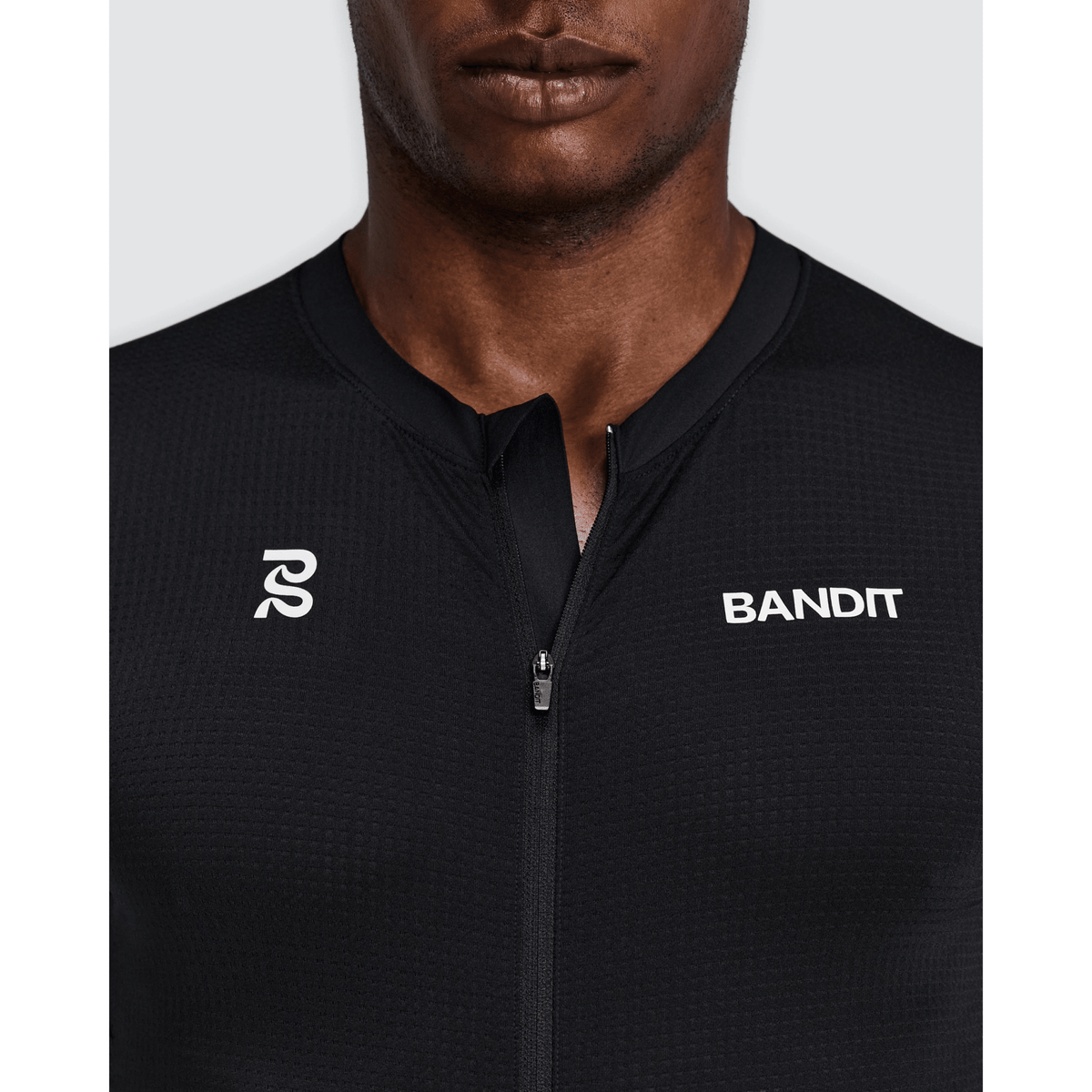 Bandit Geomesh 2-Way Zip Run Top Heren - Trail.nl