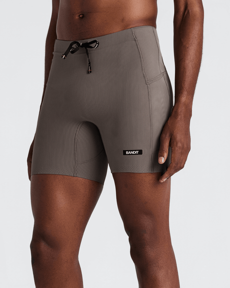 Bandit Striped Cadence Quarter Tights Heren - Trail.nl