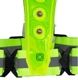 Bee Safe | Led Harness USB-C met Phone-Pocket | Reflectievest | Trail.nl