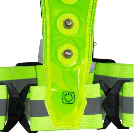 Bee Safe | Led Harness USB-C met Phone-Pocket | Reflectievest | Trail.nl