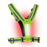 Bee Safe | Led Harness USB-C met Phone-Pocket | Reflectievest | Trail.nl
