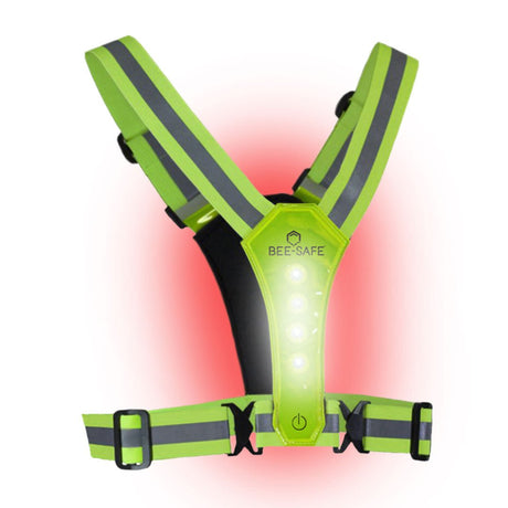 Bee Safe | Led Harness USB-C met Phone-Pocket | Reflectievest | Trail.nl