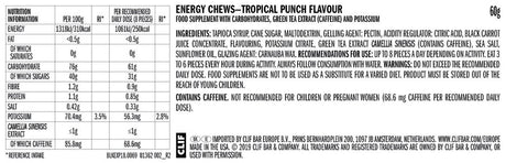 Clif Bar | Bloks | Energy Chews | 46 Gram Carbs | Trail.nl