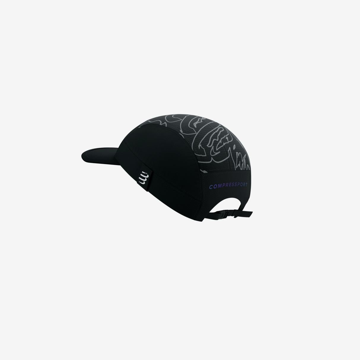 Compressport 5 Panel Light Cap Aurora (reflective) | Trail.nl