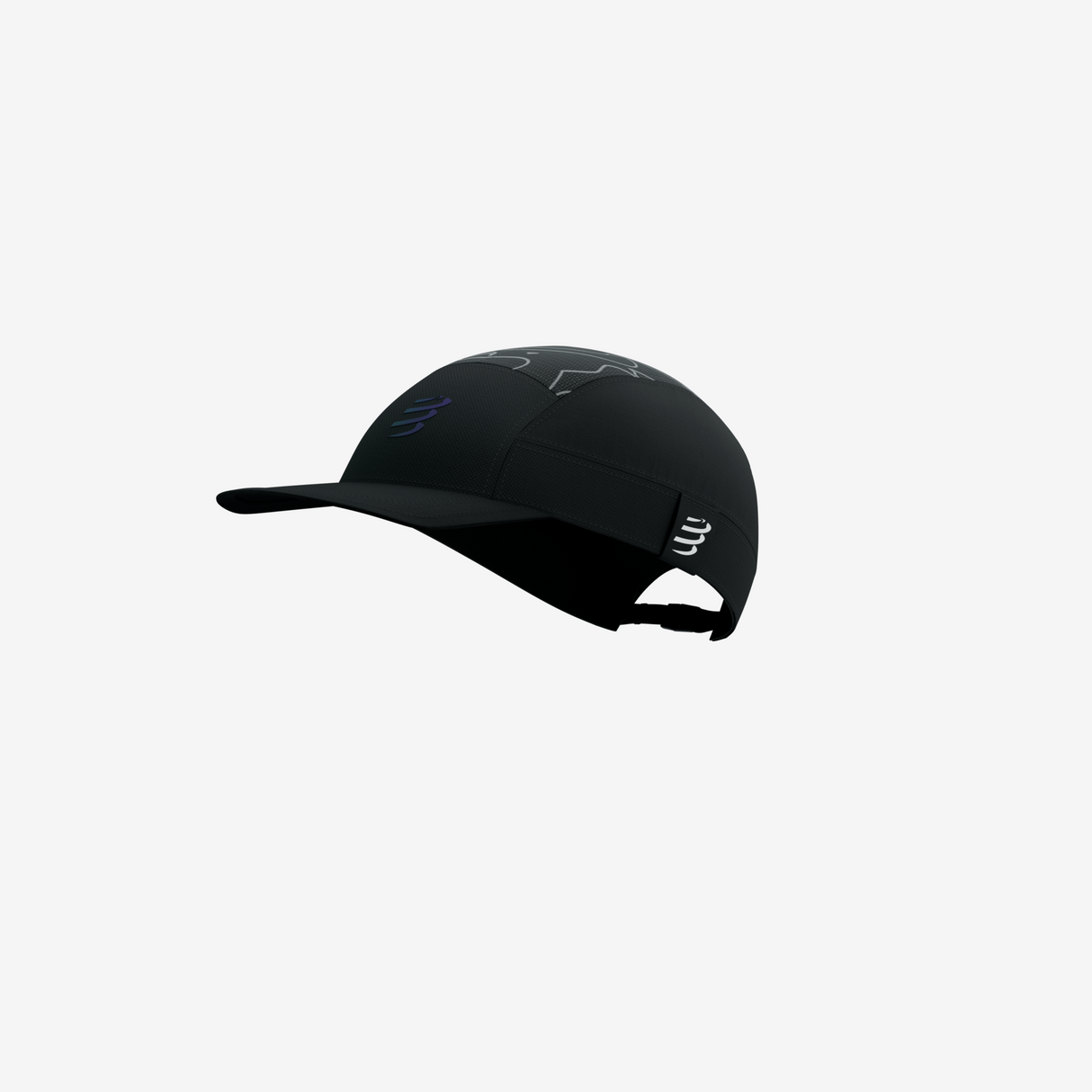 Compressport 5 Panel Light Cap Aurora (reflective) | Trail.nl