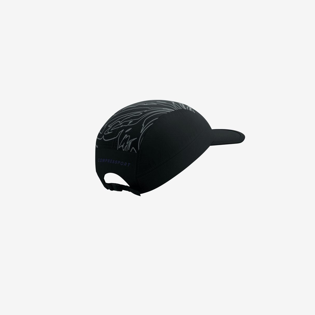 Compressport 5 Panel Light Cap Aurora (reflective) | Trail.nl