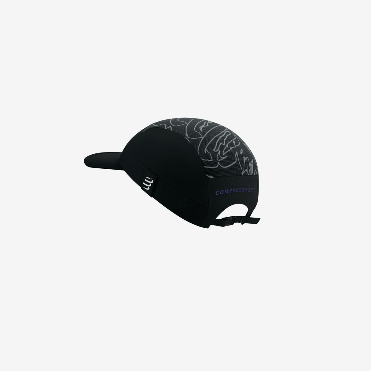 Compressport 5 Panel Light Cap Aurora (reflective) | Trail.nl