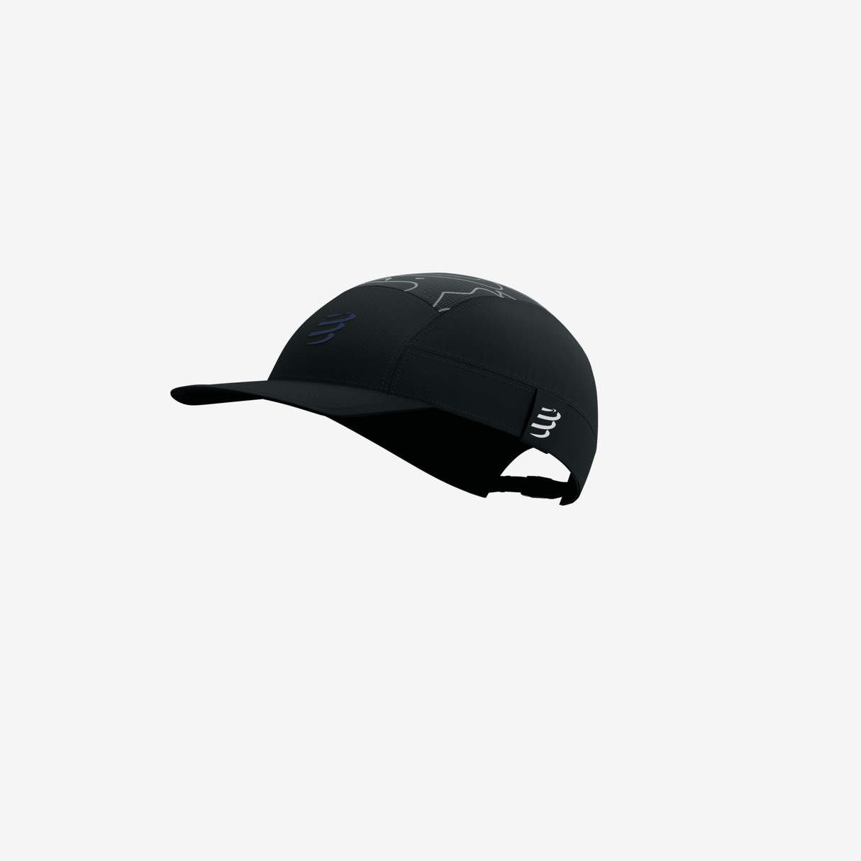 Compressport 5 Panel Light Cap Aurora (reflective) | Trail.nl