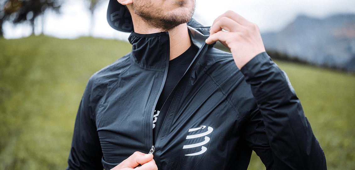 Unisex raincoat Compressport Hurricane waterproof 10/10
