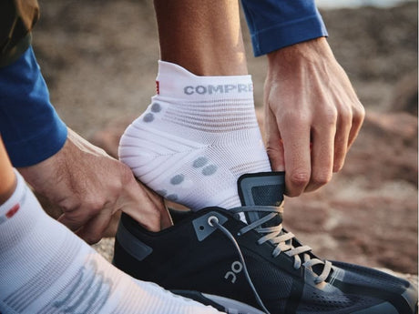 Compressport | Pro Racing Socks Run V4.0 Low | Hardloopsokken | Trail.nl