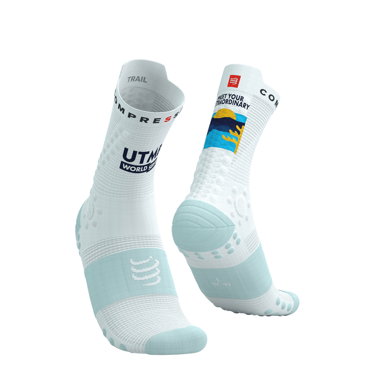 Compressport | Pro Racing Socks Trail V4.0 | UTMB 2025 | Trailrunsokken | Trail.nl