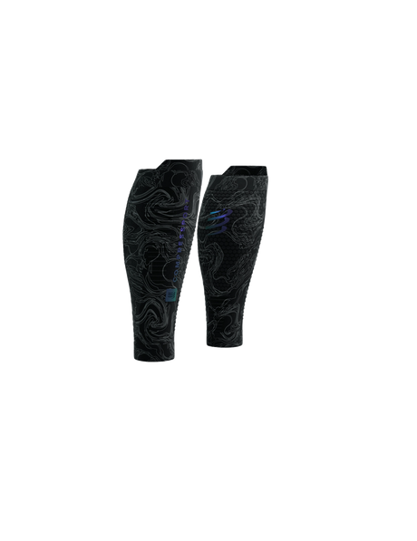 Compressport | R2 3.0 Aurora Calf Sleeves | Compressietubes | Reflectie - Trail.nl