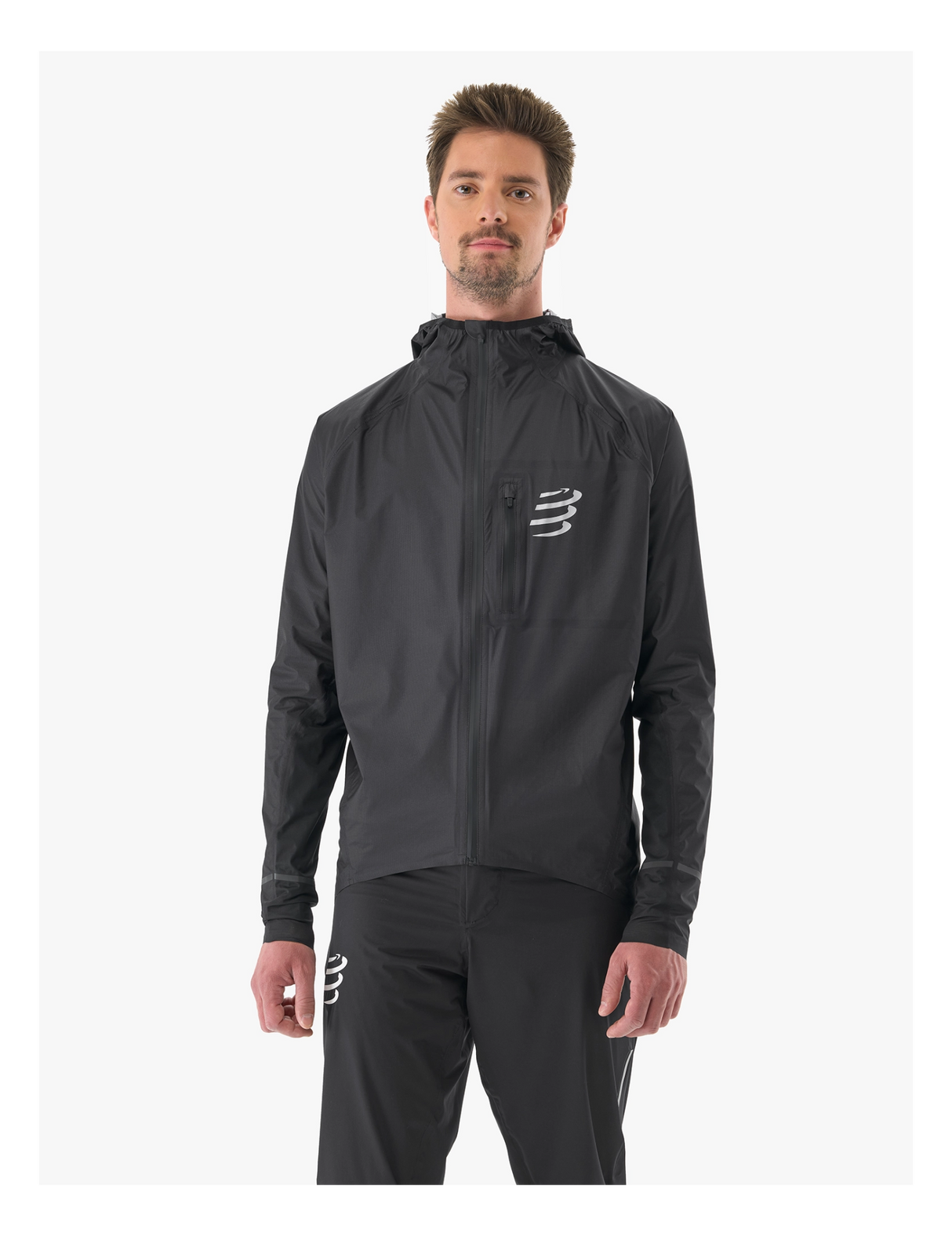 Compressport | Thunderstorm Waterproof 25/75 Jacket | Regenjas | Unisex - Trail.nl