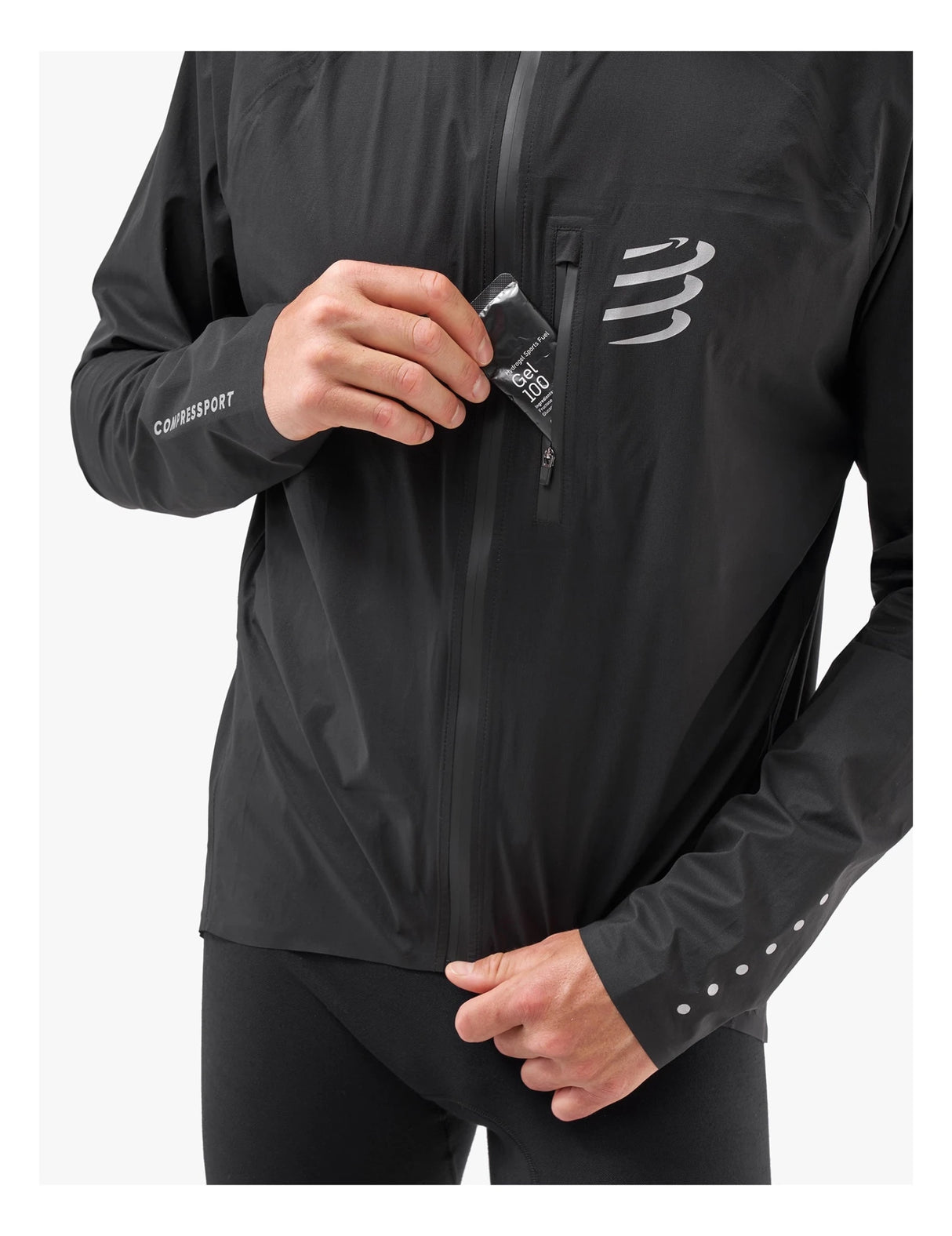 Compressport | Thunderstorm Waterproof Jacket | Regenjas | Trail.nl