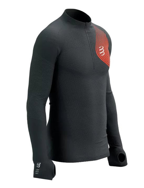 Compressport | Winter Trail Postural LS Top | Longsleeve | Heren | Trail.nl