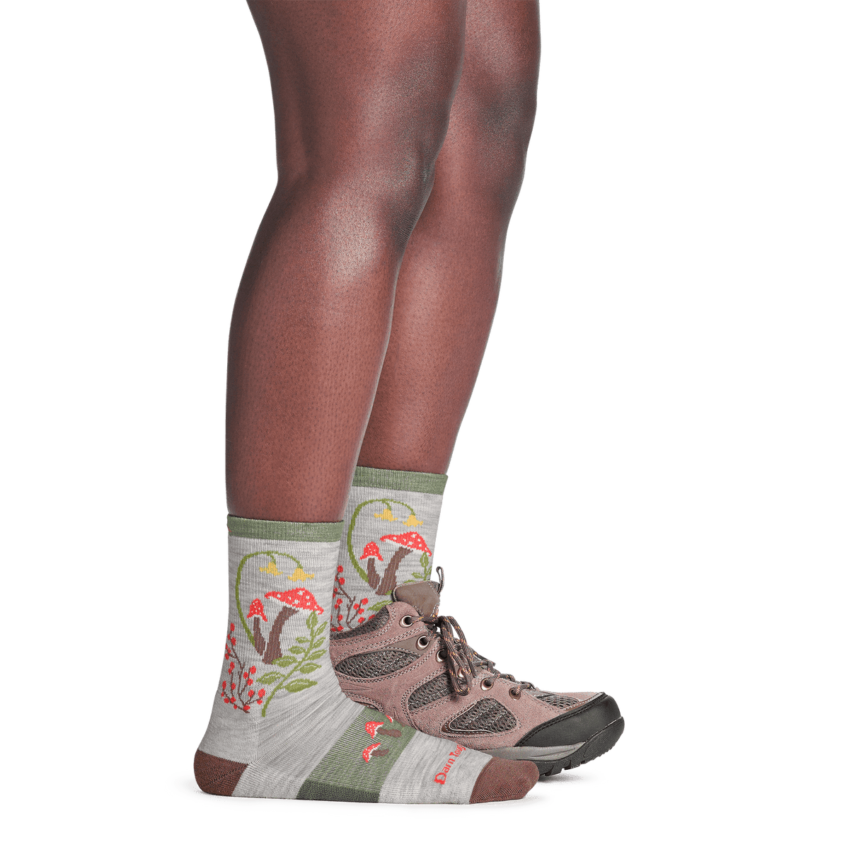 Darn Tough | 5026 Mellow Mushrooms | Micro Crew | Lightweight | Cushion | Dames | Wandelsokken | Trail.nl