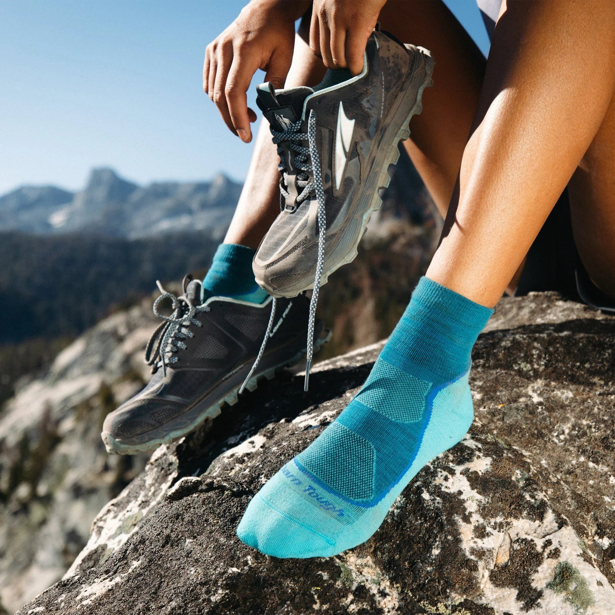 Darn Tough | Light Hiker | 1/4 Sock | Lightweight | Cushion | Dames | Wandelsokken | Trail.nl