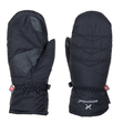 Extremities Paradox Waterproof Mitts in black – pair, palm and back