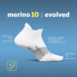 Feetures | Merino 10 | Ultra Light | Mini Crew V2 | Hardloopsokken | Unisex | Trail.nl