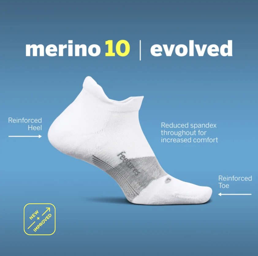 Feetures | Merino 10 | Ultra Light | Quarter V2 | Hardloopsokken | Unisex | Trail.nl