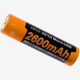 Fenix 18650 Accu 2.6 Ah (USB) | Trail.nl