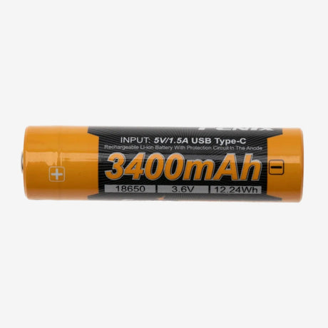 Fenix 18650 Accu 3.4 Ah (USB) | Trail.nl