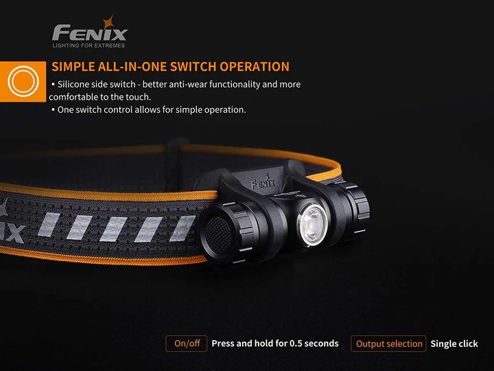 Fenix | HM23 | Hoofdlamp | 240 Lumen | Trail.nl